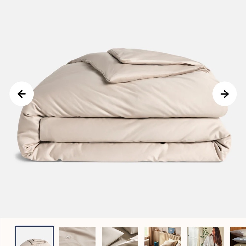 Luxe Sateen Duvet Cover and two king sized pillowcases